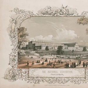 Crystal Palace, Hyde Park, London (coloured engraving)