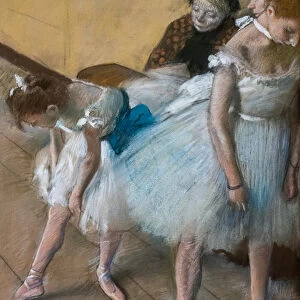 Dance exam. 1880. Pastel on paper