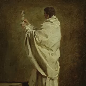 Deacon holding a chalice, c. 1743-47 (oil on canvas)