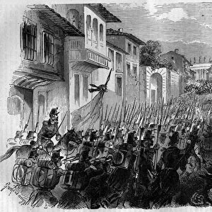 Defense of Rome against the French army. General Oudinot seized Rome at the Battle of