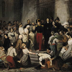 The Duke of Orleans Visiting the Sick at l Hotel-Dieu During the Cholera Epidemic in 1832