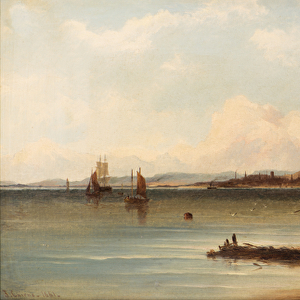 Dundee - On the River Tay, 1861 (oil on canvas)