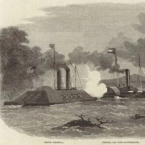 Engagement off Fort Pillow (engraving)