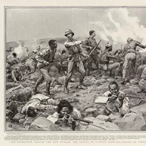 The Expedition against the Mad Mullah, the Attack on Captain McNeills Zariba at Gebile, Somaliland (litho)