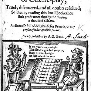 Famous Game of Chess, 1614 (woodcut)