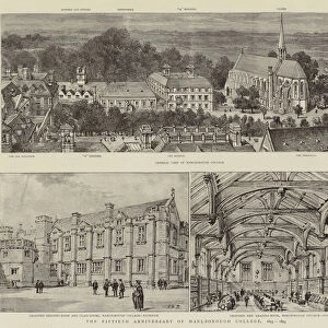 The Fiftieth Anniversary of Marlborough College, 1843-1893 (engraving)