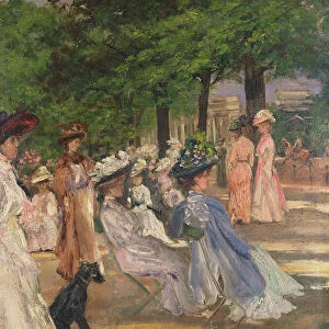 Figures in Hyde Park (oil)