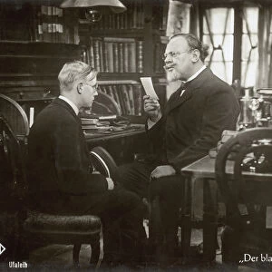 Still from the film The Blue Angel with Emil Jannings and Rolf Mueller