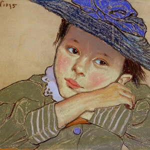 Girl in a Blue Hat, 1895 (pastel on paper)