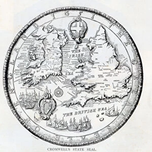 Great Seal of England during the Commonwealth, 1651 (litho)