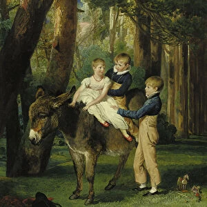 Group portrait of John, Theophilus and Frances Levett, 1811 (oil on board)