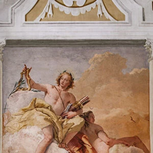 Guest Lodgings, the Room of the Olympus: "Apollo and Diana", 1757 (fresco)