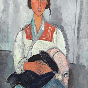 Gypsy Woman with Baby, 1919 (oil on canvas)
