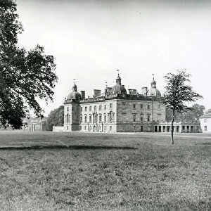 Houghton Hall, view from the north-east, from 100 Favourite Houses (b/w photo)