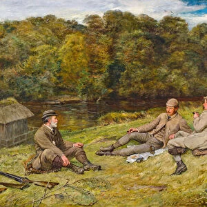 Hunting Party at Stobhall (Perthshire), 1877 (oil on canvas)