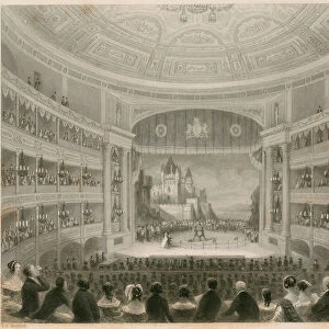 Interior view of Drury Lane Theatre, London (engraving)