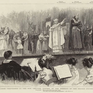 "King John, "performed at the New Theatre, Oxford, by the Members of the Oxford University Dramatic Club (engraving)