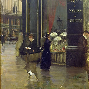 La Parfumerie Viollet, Boulevard des Capucines (oil on canvas)