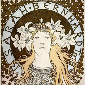 La Plume, featuring Sarah Bernhardt, 1896 (lithograph in colours)