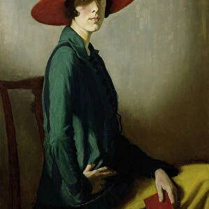 Lady with a Red Hat, 1918 (oil on canvas)