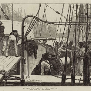Landing Cotton at Liverpool (engraving)