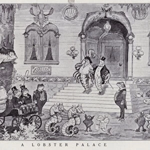 Lobster palace under the sea (litho)