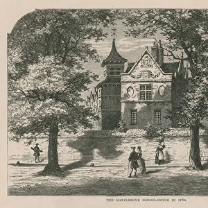 The Marylebone School House in 1780 (engraving)