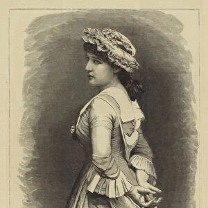 Mrs Langtry as Miss Hardcastle in "She Stoops to Conquer"(engraving)