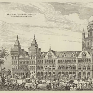 Municipal Buildings, Bombay (engraving)