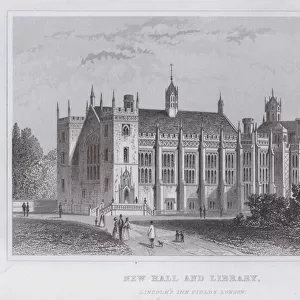 New Hall and Library, Lincolns Inn Fields, London (engraving)