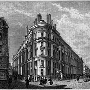 The new Hotel des Postes de la Rue du Louvre in Paris after its reconstruction