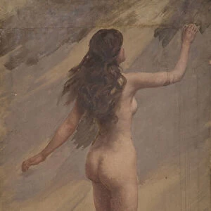 Nude Female Figure (oil on canvas)
