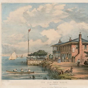 The Old Red House, Battersea (coloured engraving)