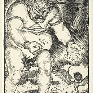 The Partian Shot, illustration from The Kaisers Garland by Edmund J. Sullivan, pub