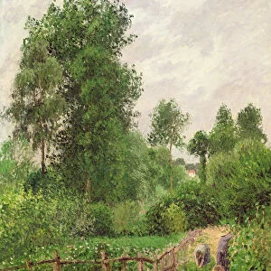 Paysage, temps gris a Eragny, 1899 (oil on canvas)