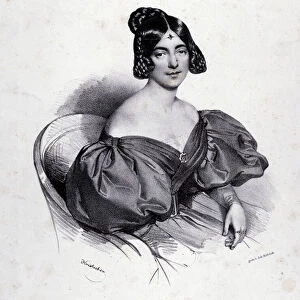 Portrait of Eugenia Tadolini (engraving)