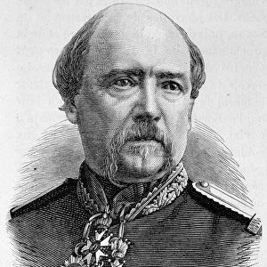 Portrait of General Coffinieres. Engraving of the end of the 19th century in "