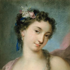 Portrait of a Lady as Flora (pastel on paper)