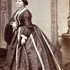 Portrait of Mrs Edward Geale, 1860s (b/w photo)