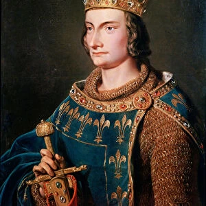 Portrait of Philip IV the Fair, King of France, 19th century (painting)