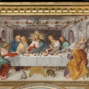 Presbytery, Eighth South Span, Last Supper, Altobello Melon, 1518