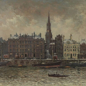 Quayside, Newcastle upon Tyne, 1886 (oil on canvas)