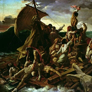 The Raft of the Medusa (oil on canvas)