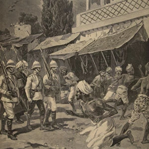 Rebellion in Bombay, illustration from Le Petit Journal: Supplement illustre