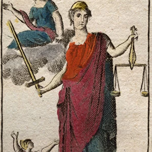 Representation of the goddess of Justice and the Law, Themis