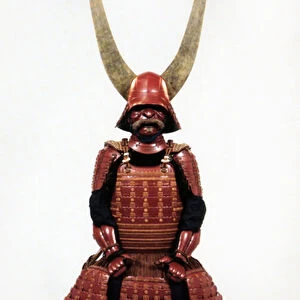 Samurai Armour of the Japanese warrior Li Notaka, Lord of Hikone (iron & red lacquer)