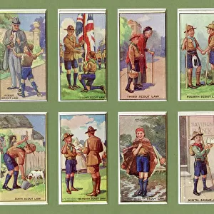 The Ten Scout Laws, 1923 (colour litho)