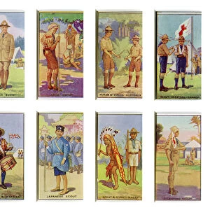 Scouts from around the World, 1923 (colour litho)
