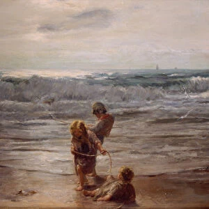 Something Out of the Sea, 1873 (oil on canvas)