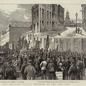 The Socialist Sunday Meetings at the East End (engraving)